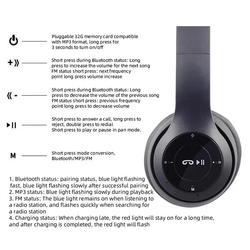 TWS Bluetooth Stereo Headphone Bluetooth Earphone Music Sport Headset with Mic for Xiaomi iPhone Sumsamg Android