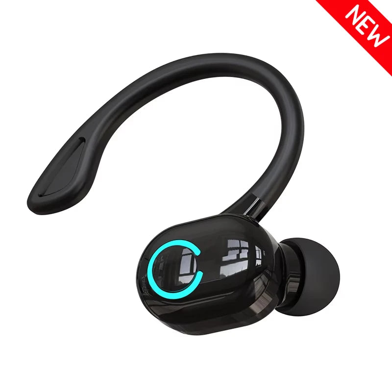 Wireless Bluetooth Earphones HIFI Bass With HD MIC Ear-Hook Earbuds Noise Cancelling Waterproof Headsets