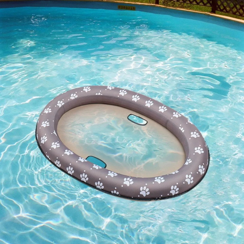 Water Toys Foldable Dog Swimming Float Soft PVC Pet Inflatable Raft Cooling Pet Dog Float Pool