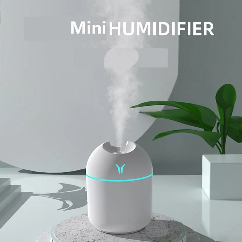 250ML USB Mini Air Humidifier Aroma Essential Oil Diffuser For Home Ultrasonic Mute Mist Maker Diffuser with LED Color Lamp